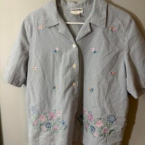 vintage alfred dunner floral blouse grandmacore